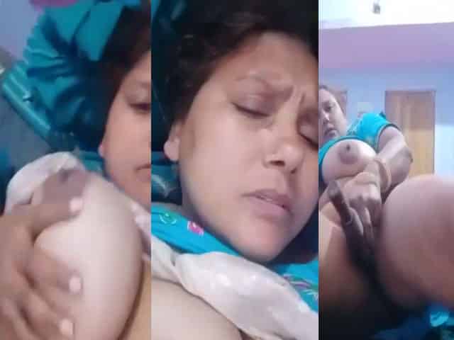 Super horny busty wife showing horniness